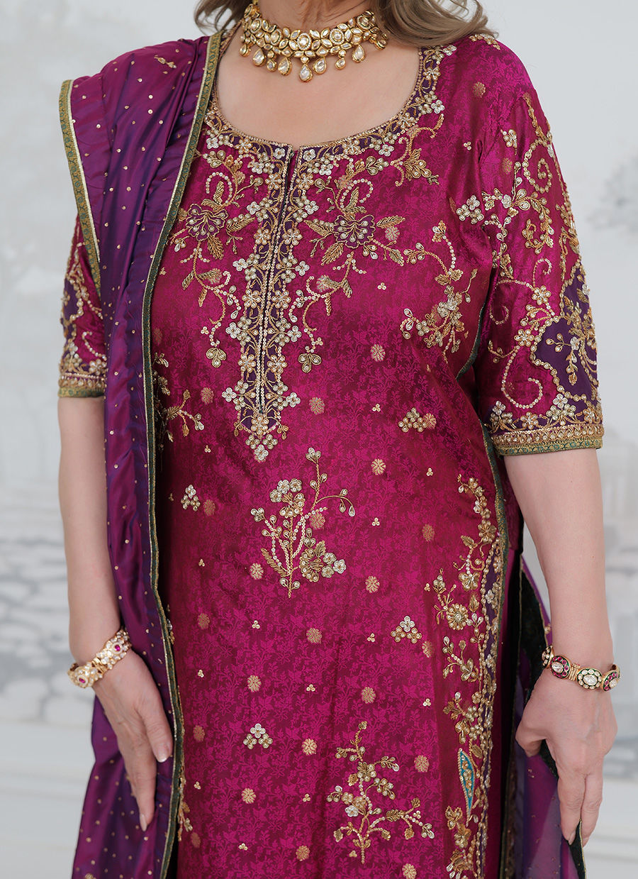 Bita Magenta Kurta - Farah Talib Aziz