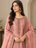 Shahy Inspired Rose Pink Embellished Three Piece Suit