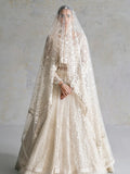 Ammara Khan Inspired Ivory Embellished Bridal Maxi with Dupatta