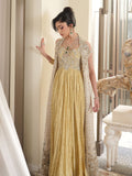 Saira Shakira Inspired Mustard Embellished Maxi with Dupatta
