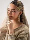 Maria B Inspired Ivory Gold Embellished Gharara Suit