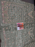 Haris Shakeel Inspired Mint Grey Embellished Suit with Pink Dupatta