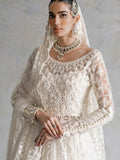 Ammara Khan Inspired Ivory Embellished Bridal Maxi with Dupatta