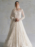 Ammara Khan Inspired Ivory Embellished Bridal Maxi with Dupatta