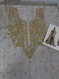 Maria B Inspired Ivory Gold Embellished Gharara Suit