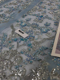 Maria B Inspired Powder Blue Embellished Bridal Maxi with Dupatta