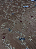 Maria B Inspired Bronze Gold Embroidered Three Piece Suit