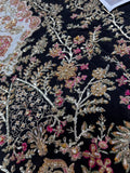 Saira Shakira Inspired Ivory Floral Embellished Suit with Black Dupatta