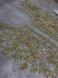 Maria B Inspired Ivory Gold Embellished Gharara Suit