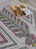 Maria B Inspired Taupe Embroidered Three Piece Suit with Dupatta