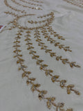 Hussain Rehar Inspired Chamkeli Ivory & Gold Bridal Lehenga