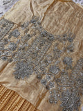Saira Shakira Inspired Mustard Embellished Maxi with Dupatta