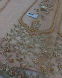 Faiza Saqlain Inspired Mahra Taupe Tiered Bridal Maxi with Dupatta