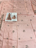 Maria B Inspired Peach Embellished Shirt and Gharara Set