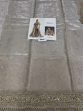 Maria B Inspired Ivory Gold Embellished Gharara Suit