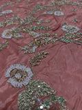 Shahy Inspired Rose Pink Embellished Three Piece Suit