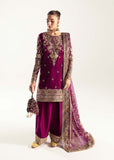 Hania - Embroidered Organza 3 Piece Unstitched Suit- HR-30