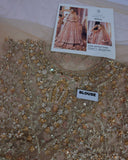 Faiza Saqlain Inspired Mahra Taupe Tiered Bridal Maxi with Dupatta