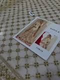Maria B Inspired Gold Embellished Bridal Gharara Suit with Dupatta