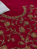 Maria B Inspired Orange Bridal Lehenga with Maroon Choli and Green Dupatta