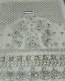 Faiza Saqlain Inspired Ivory Embroidered Gharara Suit with Dupatta