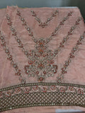 Maria B Inspired Peach Embellished Shirt and Gharara Set