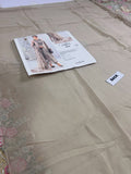 Maria B Inspired Greige Floral Embroidered Suit with Dupatta