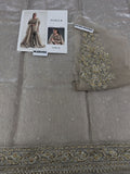 Maria B Inspired Ivory Gold Embellished Gharara Suit