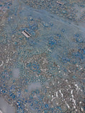 Maria B Inspired Powder Blue Embellished Bridal Maxi with Dupatta