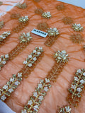 Afrozeh Inspired Rust Embroidered Gharara Suit with Dupatta