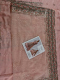 Maria B Inspired Peach Embellished Shirt and Gharara Set