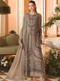 Maria B Inspired Taupe Embroidered Three Piece Suit with Dupatta
