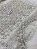 Ammara Khan Inspired Ivory Embellished Bridal Maxi with Dupatta