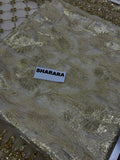 Maria B Inspired Gold Embellished Bridal Gharara Suit with Dupatta