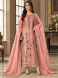 Shahy Inspired Rose Pink Embellished Three Piece Suit