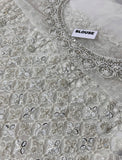 Ammara Khan Inspired Ivory Embellished Bridal Maxi with Dupatta