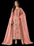 Shahy Inspired Rose Pink Embellished Three Piece Suit