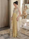 Saira Shakira Inspired Mustard Embellished Maxi with Dupatta