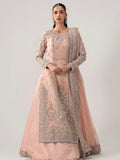 Maria B Inspired Peach Embellished Shirt and Gharara Set
