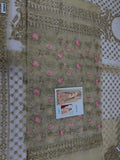 Maria B Inspired Gold Embellished Bridal Gharara Suit with Dupatta