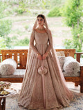 Faiza Saqlain Inspired Blush Embellished Bridal Maxi with Dupatta