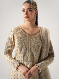 Maria B Inspired Ivory Gold Embellished Gharara Suit