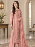 Shahy Inspired Rose Pink Embellished Three Piece Suit