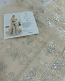 Faiza Saqlain Inspired Ivory Embroidered Gharara Suit with Dupatta