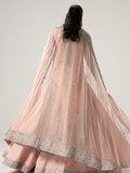 Maria B Inspired Peach Embellished Shirt and Gharara Set