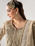 Maria B Inspired Ivory Gold Embellished Gharara Suit