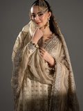 Maria B Inspired Ivory Gold Embellished Gharara Suit