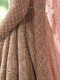Faiza Saqlain Inspired Blush Embellished Bridal Maxi with Dupatta
