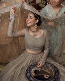 Faiza Saqlain Wedding Couture Net Embroidered Unstitched