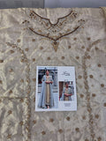 Haris Shakeel Inspired Pale Blue & Gold Embroidered Suit with Dupatta